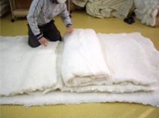 Set complet futon japonais traditionnel + couette kake futon - Couleurs monochromes (1)