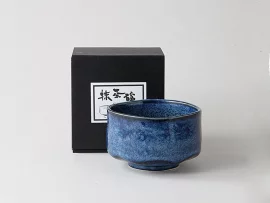 Chawan / Bol à matcha bleu profond Seigyun