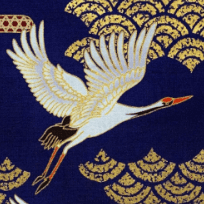 Motif de la grue tsuru - source : Polina Couture