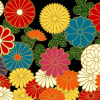 motif kiku chrysanth&egrave;me - source PolinaCouture