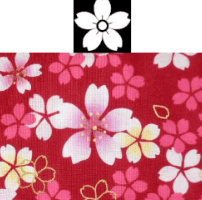 Motifs sakura - source PolinaCouture