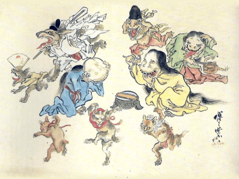 Diff&eacute;rents yokai du folklore japonais &mdash; source Umami Paris