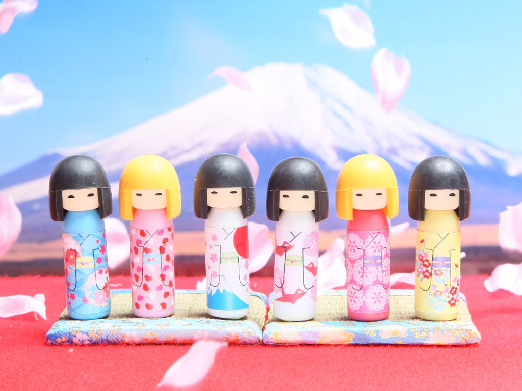 Mini gomme Iwako Kokeshi