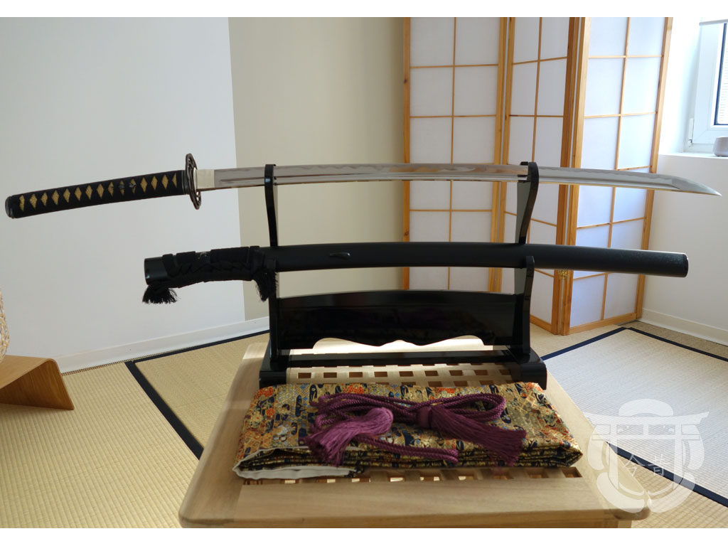 Vrai katana japonais -- shinken fabriqué sur mesure & à la main