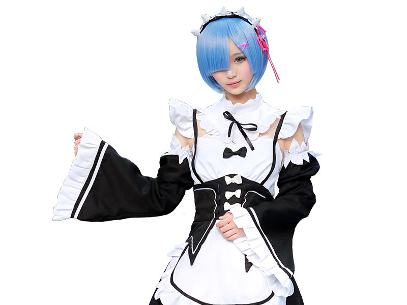 Cosplay Re Zero Rem Maid