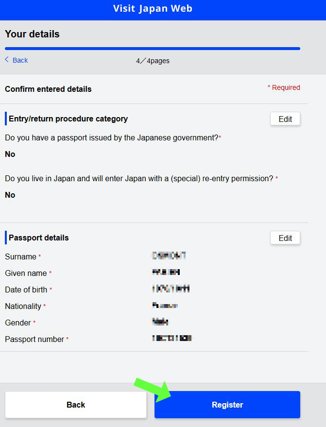 informations personnelles Visit Japan Web (3)