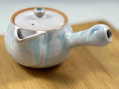 Théière "kyusu" hagiyaki "Sorairo"