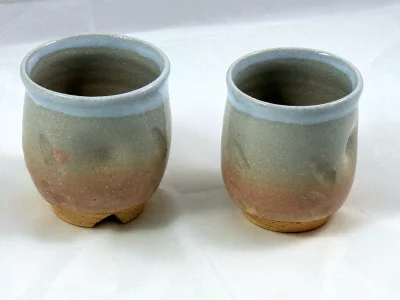 Paire de tasses yunomi hagiyaki "Hon-te"