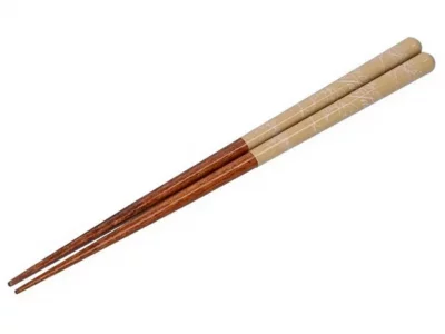 Paire de Baguettes japonaises laqu&eacute;es Totoro marron 21 cm | Studio Ghibli