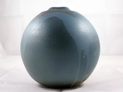 Vase Koito rond bleu Irabo