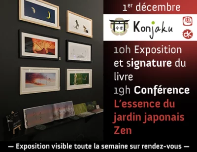 Conférence sur les jardins zen & dédicace