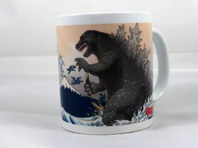Mug Ukiyoe Gozilla
