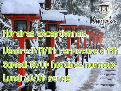Horaires particuliers ce week-end