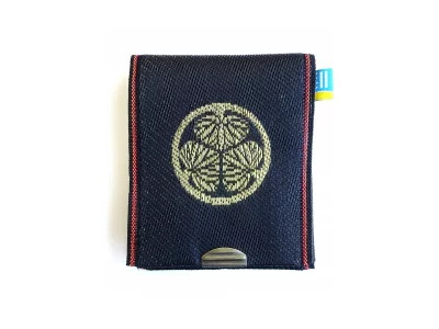 Porte-monnaie / porte-carte tatami beri - blason tokugawa