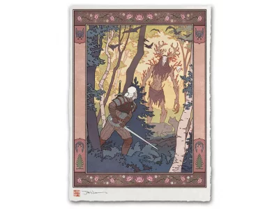 Estampe ukiyo-e "L'esprit de la forêt"