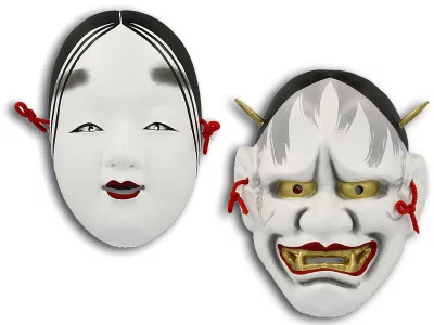 Mini masques Noh / Oni