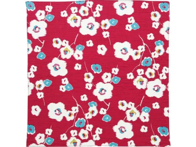 Furoshiki Fleurs d'abricot (rouge) 70cm