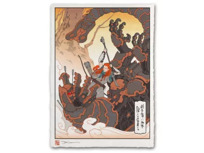 Estampe ukiyo-e "La déesse ressuscitée"
