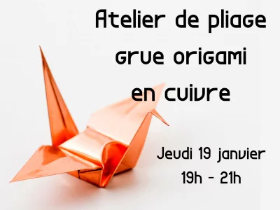 Des origami... en cuivre chez Konjaku !