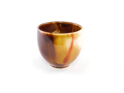 Tasse à thé ronde brouillard brun dégradé