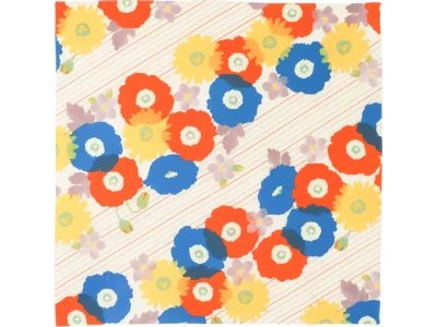 Furoshiki Cohare - Fleurs & Rayures | 48 cm