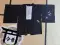 Haori en soie seconde main - noir déco de pins japonais