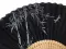 Eventail homme "Bambou" noir
