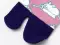 Chaussettes tabi souris manga sur fond rose - deux tailles