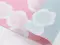 Furoshiki Isa Monyo - Fleurs de prunier rose & bleu pastel réversible | 48 cm