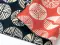 Furoshiki Isa Monyo - Pins rouge & bleu réversible | 48 cm