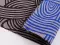 Furoshiki Isa Monyo - Liens noir & bleu réversible | 48 cm