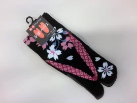 Chaussettes Tabi Sakura black 23-25cm