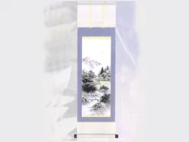 Kakejiku paysage pont 26x90cm A9706
