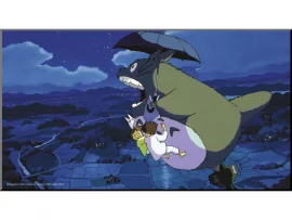 Tableau bois Ghibli - Totoro et son parapluie