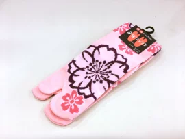 Chaussettes tabi Fleurs Blanches 23-25cm