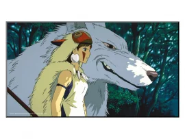 Tableau bois Ghibli - Princesse Mononoke