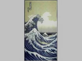 Noren vague hokusai