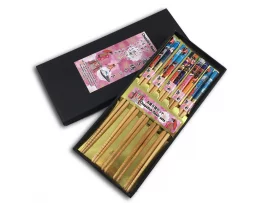 Lot 5 paires de baguettes "Geisha à Tokyo"