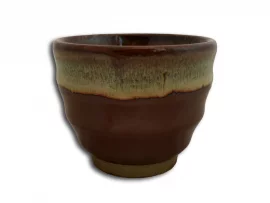 Tasse 200ml brune à bord blanc
