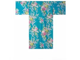 Happi femme "pivoines & orchidées" - turquoise