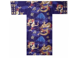 Yukata homme "dragon & Fuji" - navy - taille L