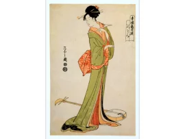 Estampe japonaise "La Geisha Itsutomi" - ukiyo-e