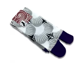 Chaussettes tabi cercles gris 25-28cm