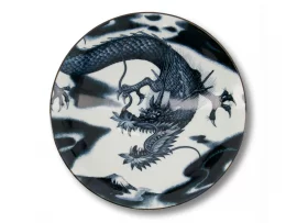 Grand bol menbachi "dragon" noir
