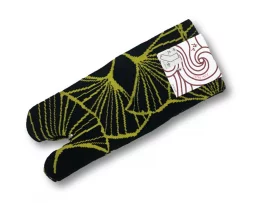 Chaussettes tabi ginko jaune 23-25cm
