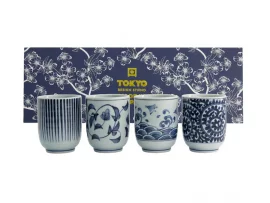 Coffret 4 tasses à thé entrelacs