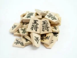 Pièces de shogi (koma) en bois 2 caractères