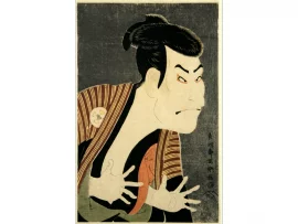 Estampe japonaise "Otani Oniji, l'acteur de Kabuki" - Sharaku