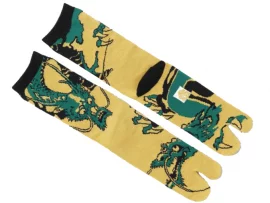 Chaussettes tabi dragon vert - deux tailles