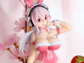 Figurine Super Sonico - Super Sonico Bunny rose 30 cm